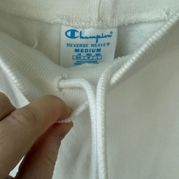 Champion White Reverse Weave Heavyweight Sweatpants - Picture 4 of 4